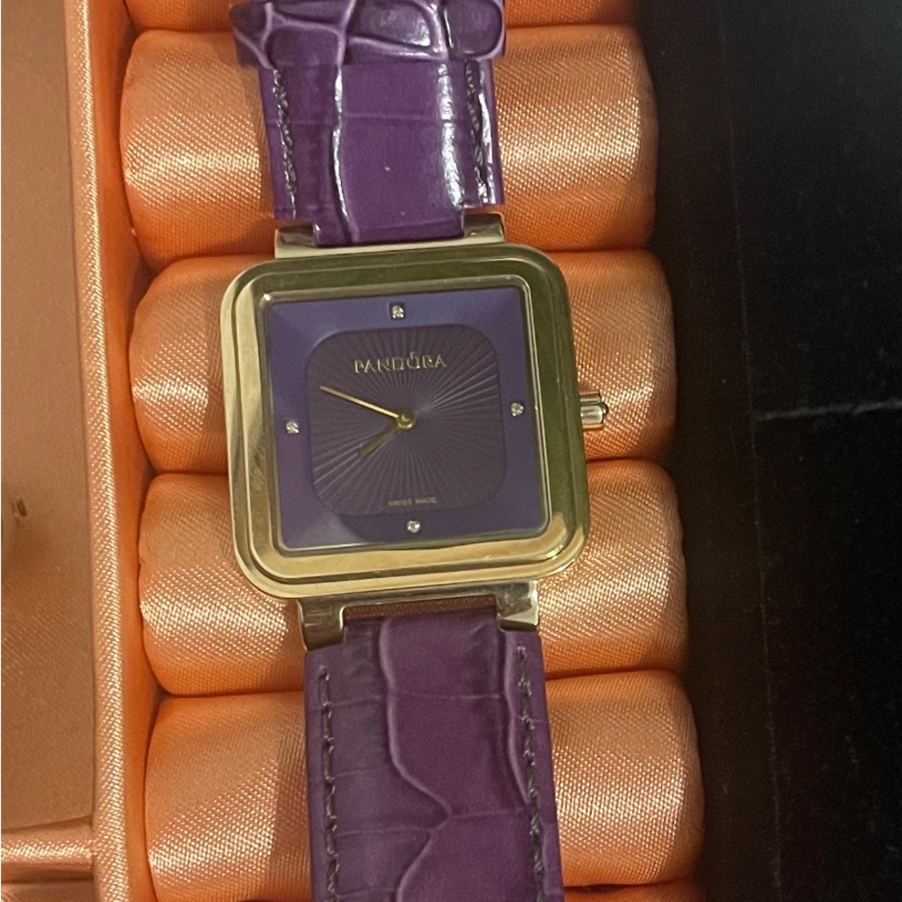 Pandora Watch, authentic purple woman’s